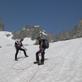 IMG 4287 Domenico e Luca sotto le Petit Jorasses