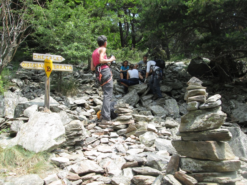 IMG 4175 Pausa al termine della ferrata