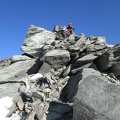 IMG 4453 Gian Maria e Paola che si arrampicano sulla cresta rocciosa dell  Albaron