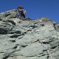 IMG 4455 Gian Maria che si arrampica sulla cresta rocciosa dell  Albaron