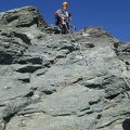 IMG 4456 Gian Maria che si arrampica sulla cresta rocciosa dell  Albaron